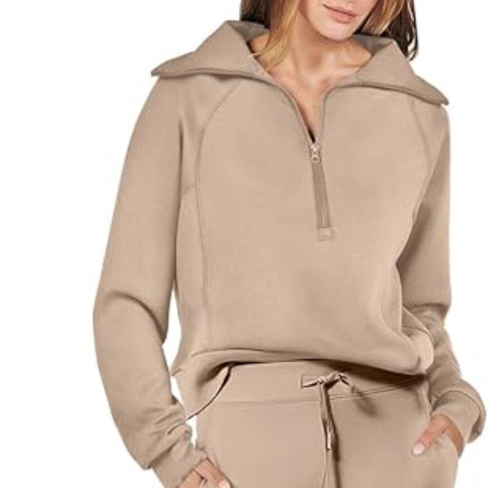 Anrabess Oversized Sweatshirt & Sweatpants Tracksuit
